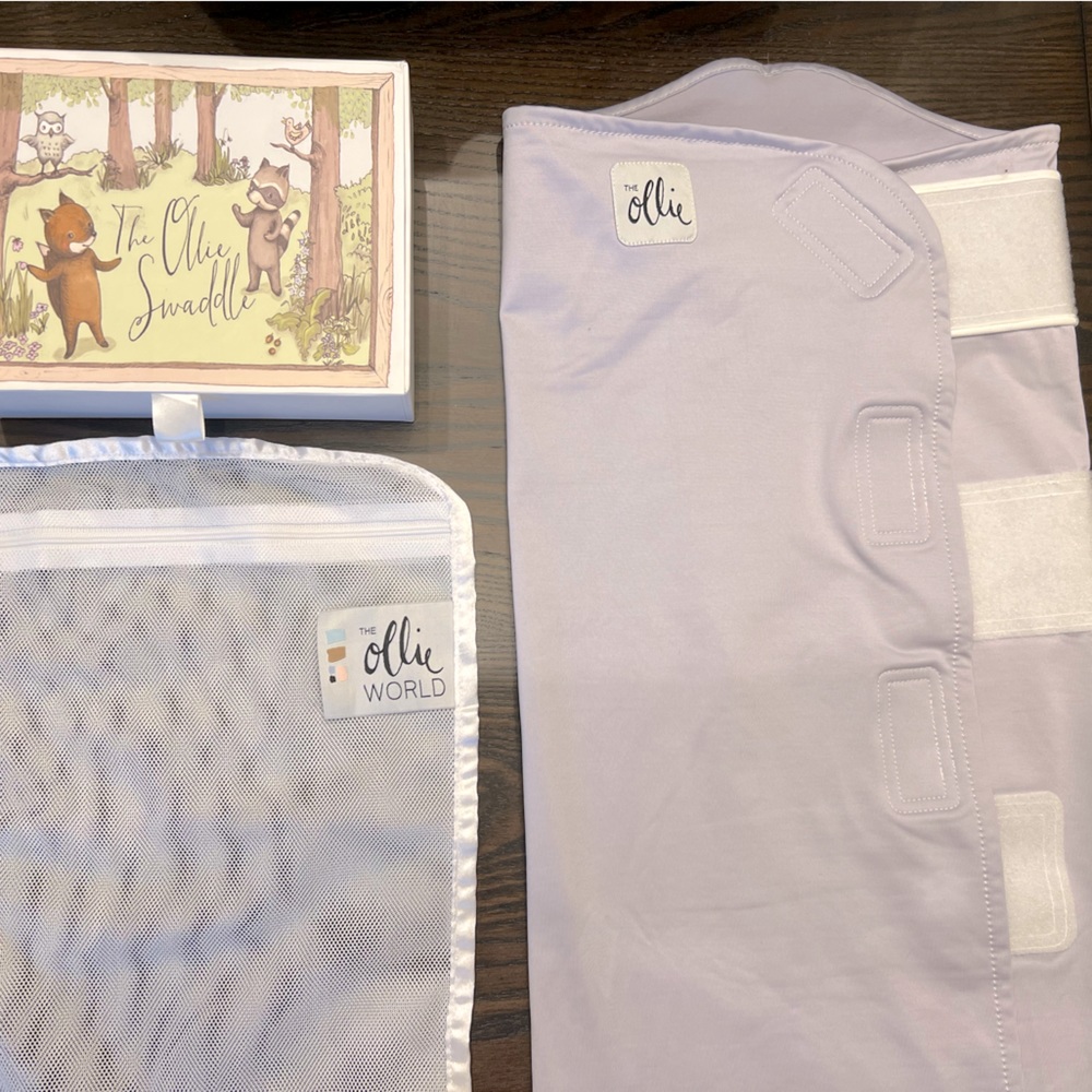 NEW (washed but never worn) Ollie Swaddle in Lavender